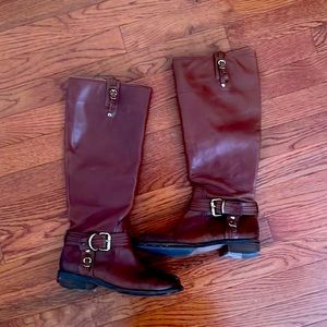 Vince Camuto Leather Riding Boots